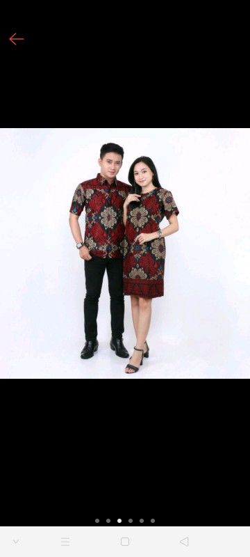 Rama Shinta Couple - Melani Set Couple Lilit Rovella Batik Couple Modern