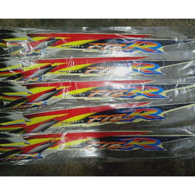 Striping Yamaha F1ZR dualtone hitam silver