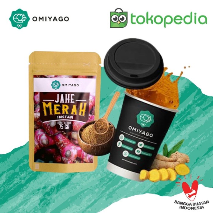 

Omiyago Paket Jahe Merah Instant (BERKUALITAS)