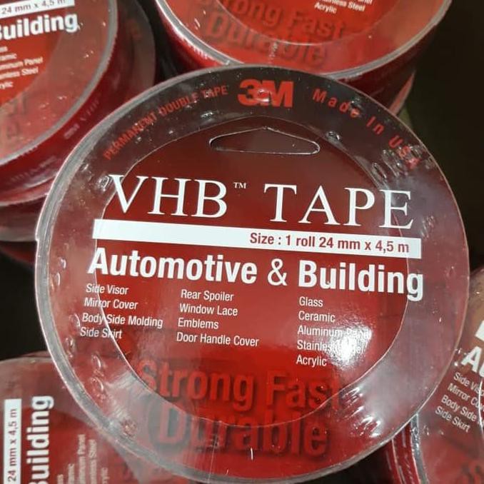 

Kualitas Terbaik] Double Tape 3M Vhb 24 Mm X 4,5 M / Foam Tape / 3M Merah Original