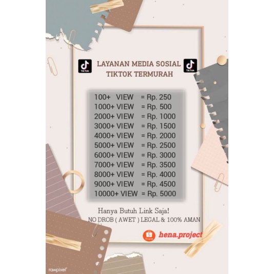View TikTok Indonesia Real No Drop Kualitas Premium Terjamin dan Termurah