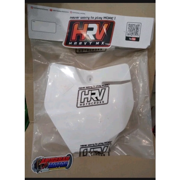 Papan Cover Nomor Plat No KTM 250 R Putih HRV