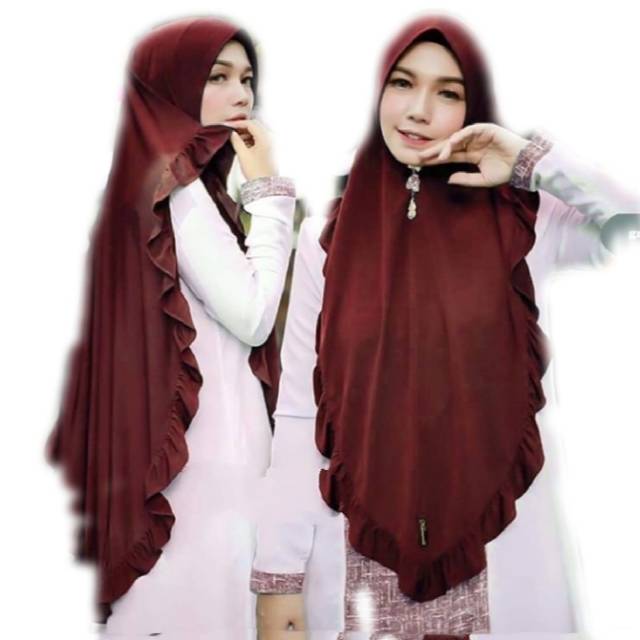Khimar mini / jilbab instan / hijab jumbo / kerudung / JIlbab instant Nitami