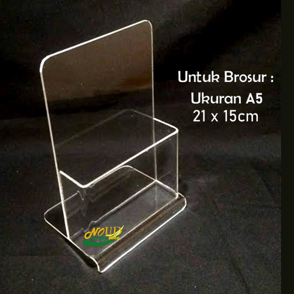 

<H-ACW} <➸} PILIHAN / Tempat brosur Akrilik - Acrylic standing leaflet - Ukuran A5 - Warna Clear - Berkualitas //viral}