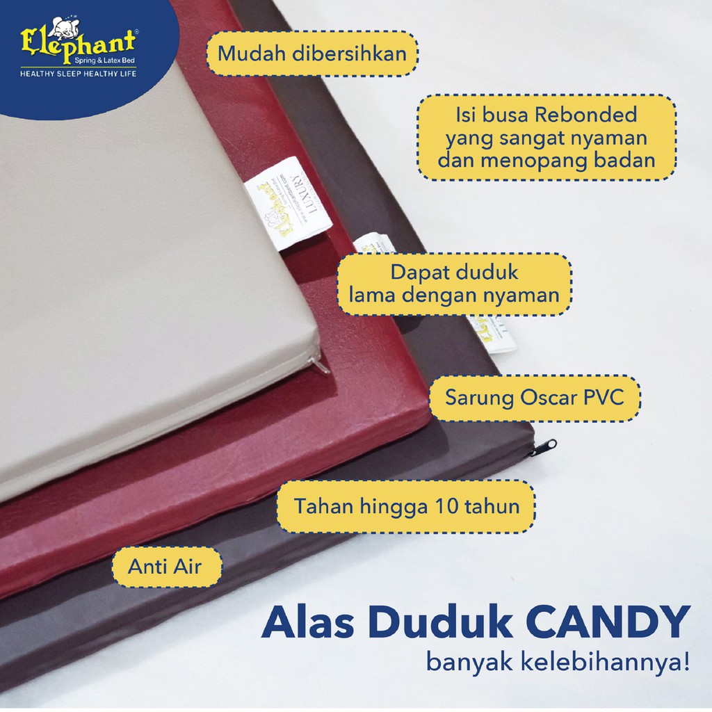 Alas Duduk CANDY Elephant 55x55x4 cm