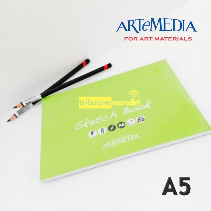 

Sketsagambar- Artemedia Sketch Book A5 - Sketchbook 30 Lembar/150Gm - Abu-Abu -Buku-Gambar-Sketsa.