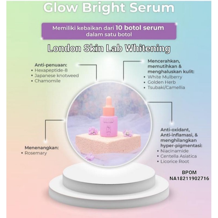 [BPOM] London Skin Lab Whitening Serum 20ml