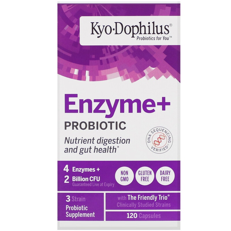 Kyolic Kyo Dophilus Enzyme+ Probiotic 2 Billion CFU 60 120 Capsules