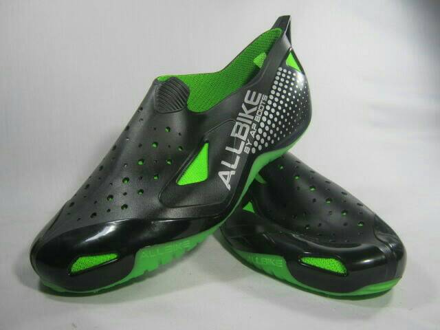 SEPATU HUJAN  SEPEDA MOTOR ALLBIKE HIJAU Green AP BOOTS ORIGINAL  bikers karet pvc