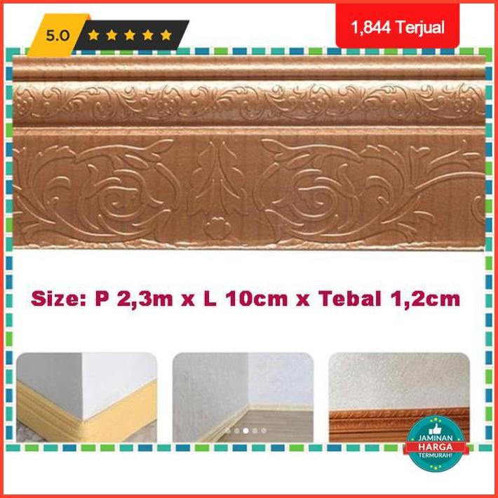 Dekorasi Rumah List Profil Foam 10Cm X 2,2M | Moulding Wallpaper Dekorasi Dinding - Putih Limited