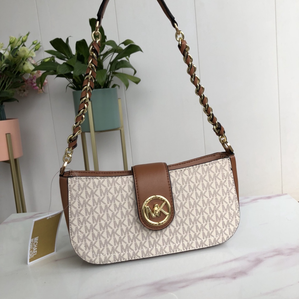 [Instant/Same Day]M-K   Michael Kors  9937  women's bag CARMEN series underarm bag leather handbag shoulder bag messenger bag