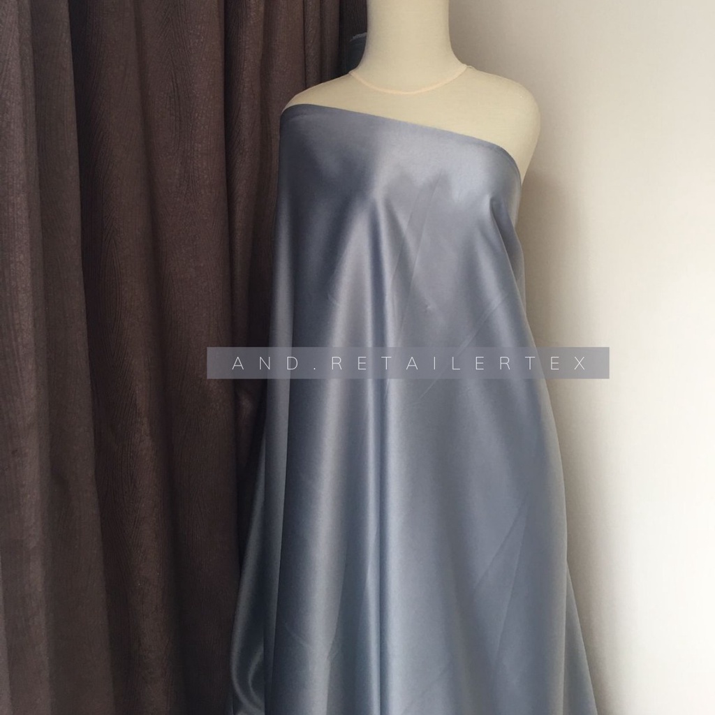 Kain Satin Velvet Premium Warna Steel Bahan Seragaman Bahan Furing Bisa Untuk Foto Backdrop Background Foto Produk