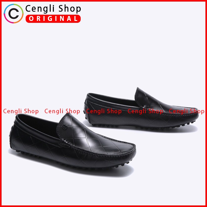 SEPATU PANSUS KULIT EVERBEST PRIA ORIGINAL LOAFER BRANDED HITAM EM52