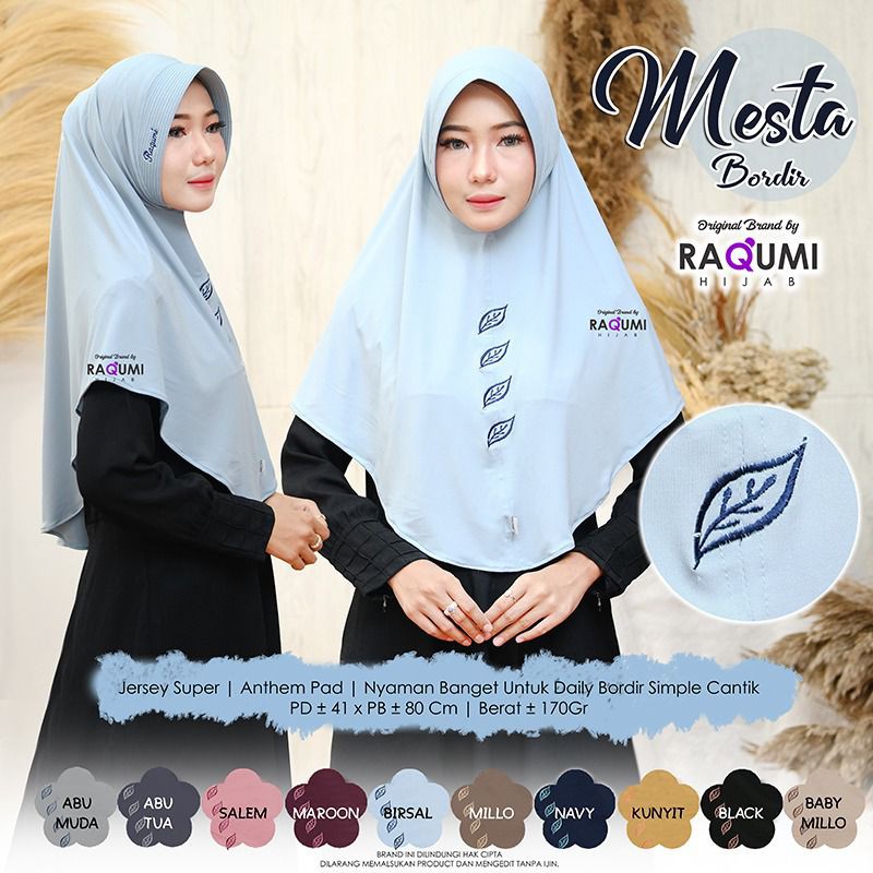 NEW Mesta Bordir By Raqumi Hijab