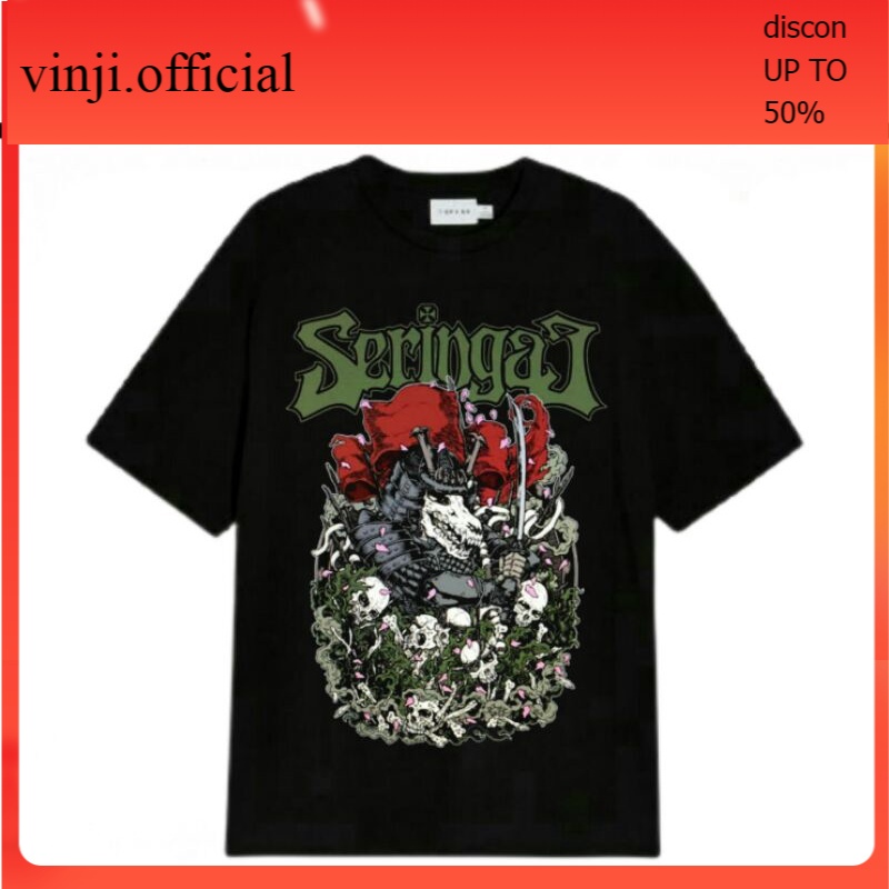 Kaos Baju T-Shirt Seringai Tee Lagu Band Musik Lokal Merch Heavy Metal Punk Rock And Roll Vintage Ov