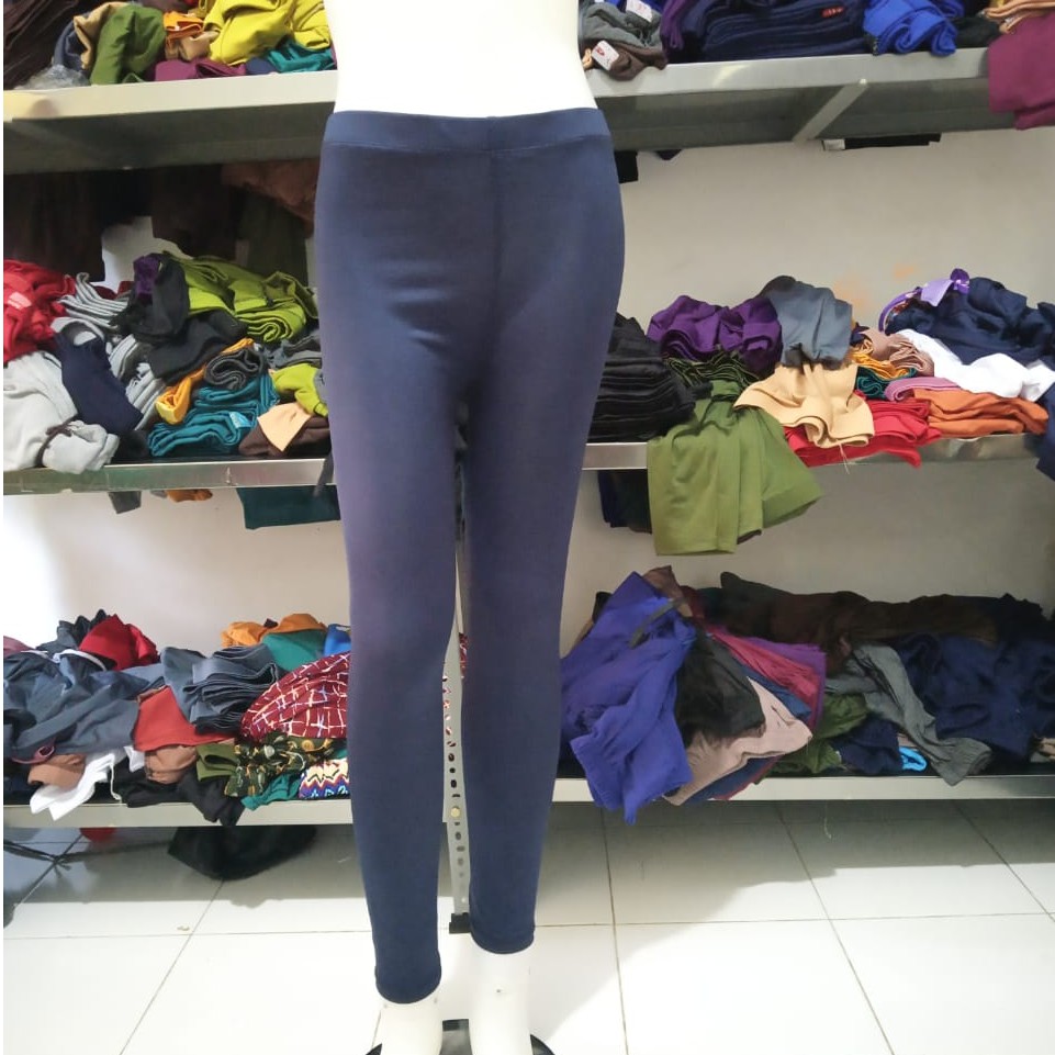 CELANA LEGGING WANITA POLOS PANJANG BAHAN KAOS STRETCH r2ajakarta