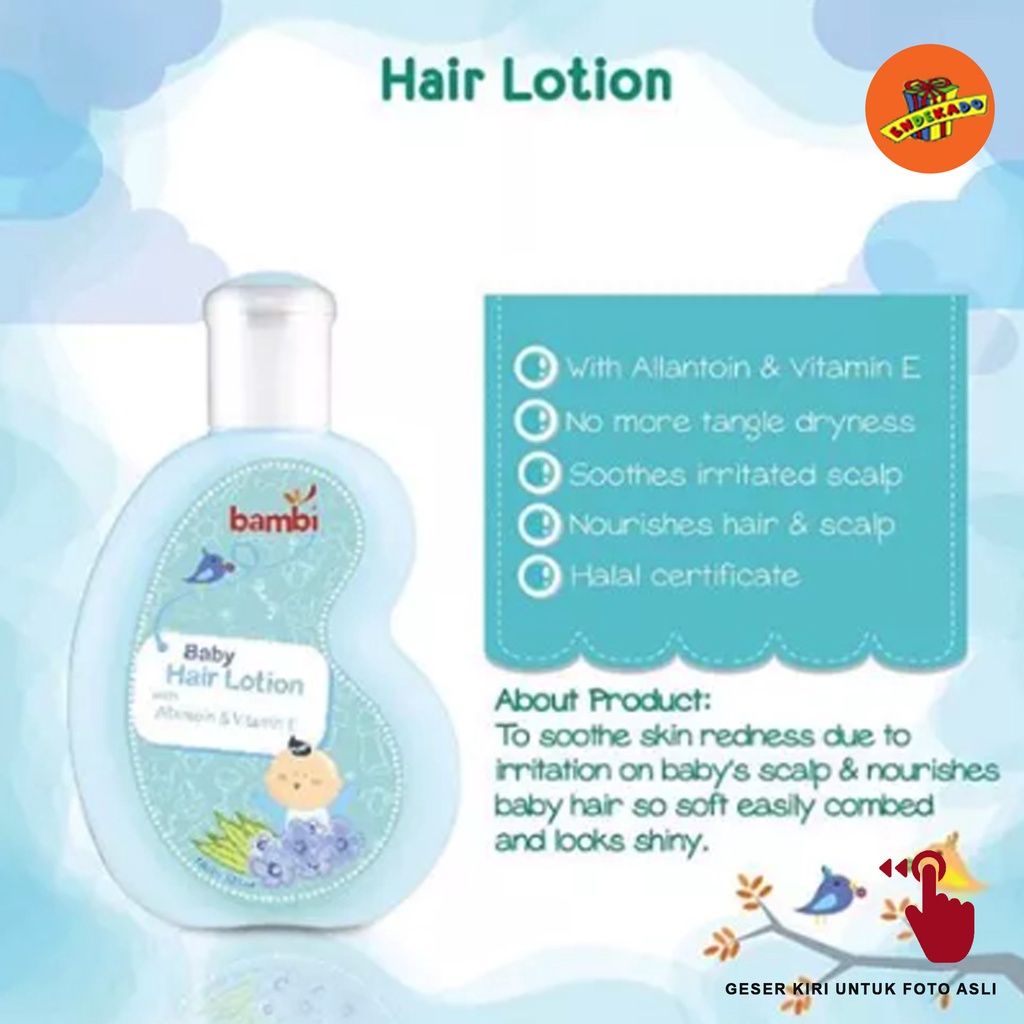 BAMBI HAIR LOTION 100ML - Losion Rambut Bayi