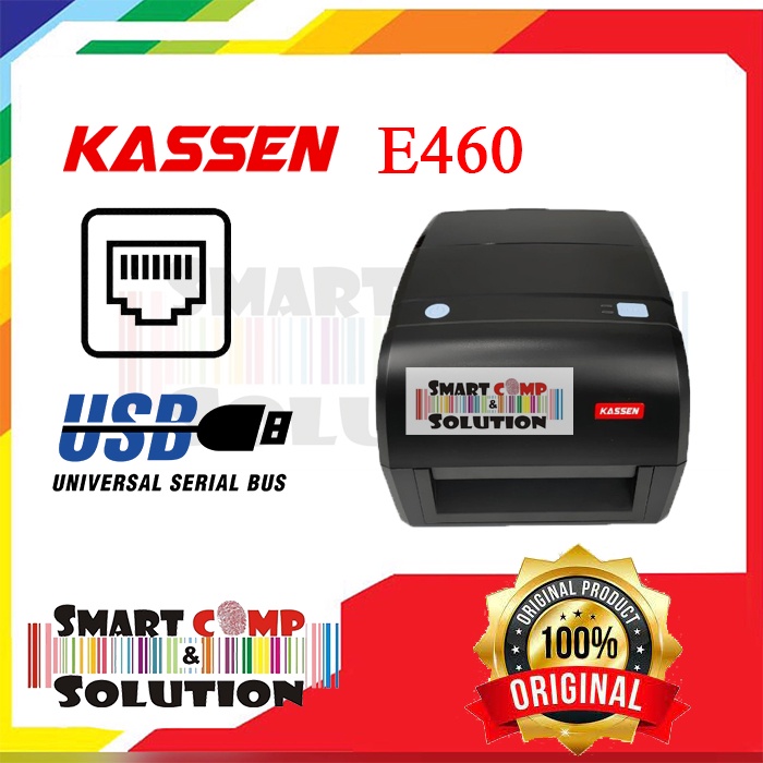 Printer Thermal Label Barcode Multifunctional Kassen E460 USB+Ethernet