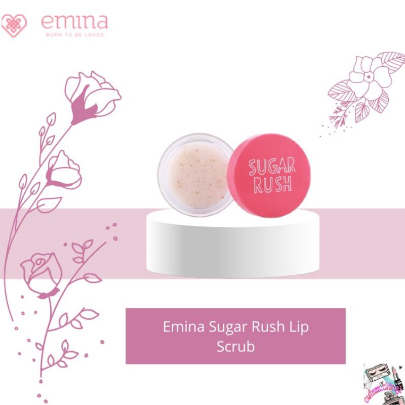 ☃Cutezz_Ching1☃Emina Sugar Rush Lip Scrub 4.2g - Scrub Bibir