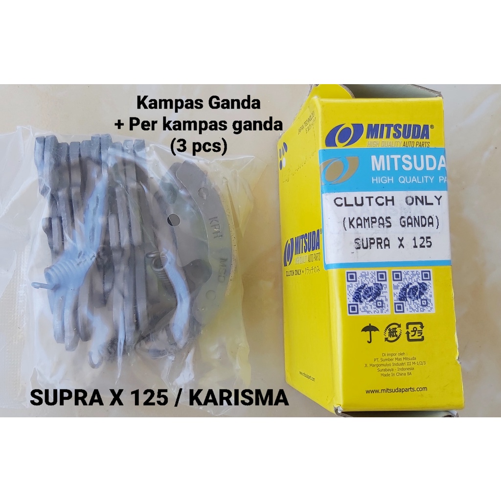 Kampas Ganda Mitsuda SUPRA X 125 / KARISMA ( KPH ) + per kampas ganda