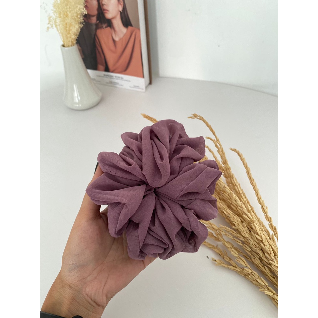 Scrunchie Jumbo Ikat Rambut Cepol Hijab Besar Murah Untuk Wanita By Dailyofprincess