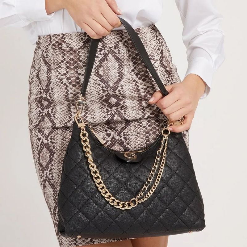 12.12 SALE | GUESSS Gillian Quilted Hobo Bag
