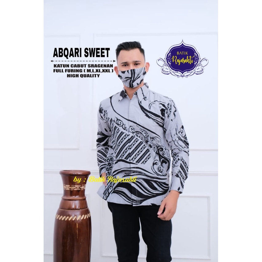 ABQARI SWEET RAJASAKTI KEMEJA BATIK SOLO PRIA LENGAN PENDEK PANJANG LAPIS FURING ATASAN PREMIUM MODERN KATUN HALUS NAGAELANG MANIS  NAWANG NAYRENDRA 2 NINGRAT NIPATAKA PUTIH NIRANKARA NISMARA NITIMANTA N-MAX PAGAR PUTIH PAJAJARAN PALAWARAMA PAPAN CATUR