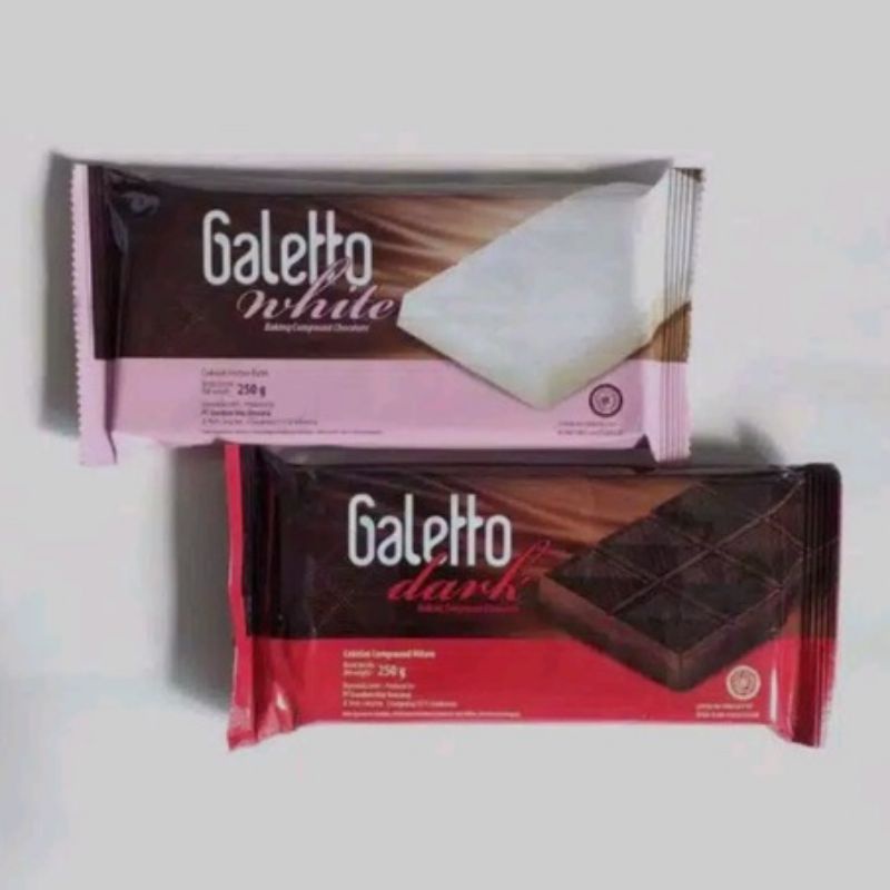 

Galetto coklat batang 250g Dark and white