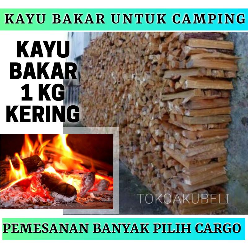 kayu bakar kering 1 kg untuk camping kayu bakar masak kayu bakar ikan
