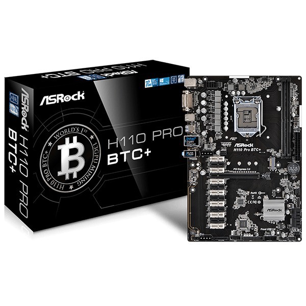 ASROCK MOTHERBOARD H110 pro BTC+