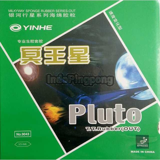 Dv02B Yinhe Pluto ~ Short Pips Rubber Karet Bintik Serang Pendek - Hitam, 1.8Mm Gr02G0R0