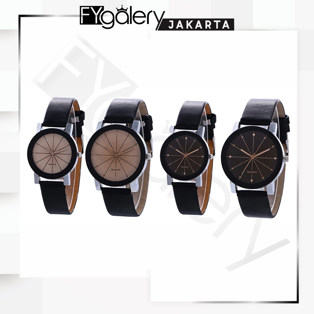 FYGALERYJAKARTA J110 Jam Tangan Couple Jam Analog Wanita Pasangan Fashion Kekinian 