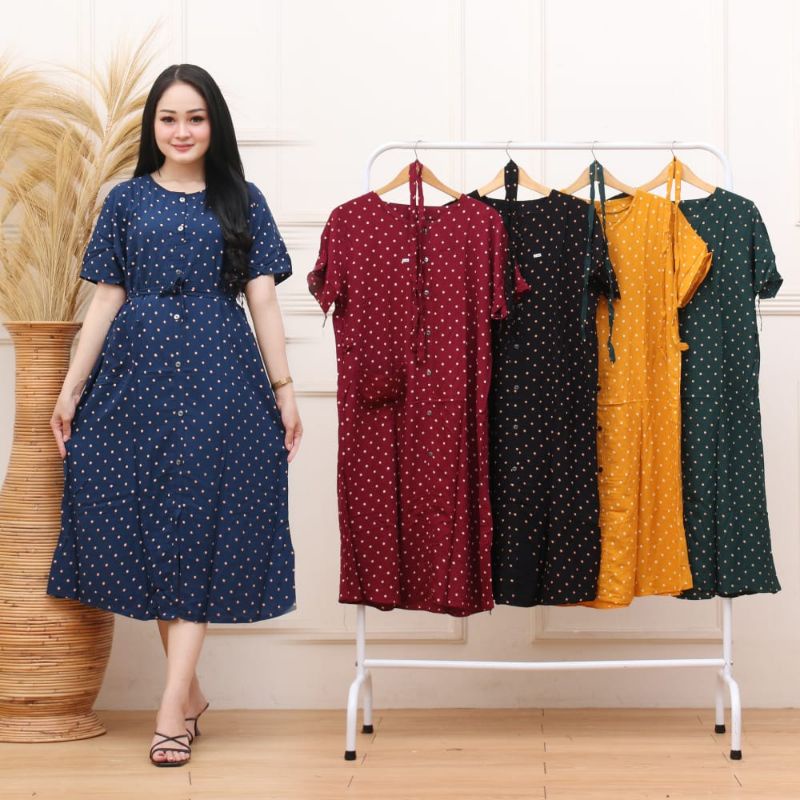 Terlaris   Daster Andin Motif Polka || Daster Busui || Daster Kekinian || Kimono Murah || Kimono Kek