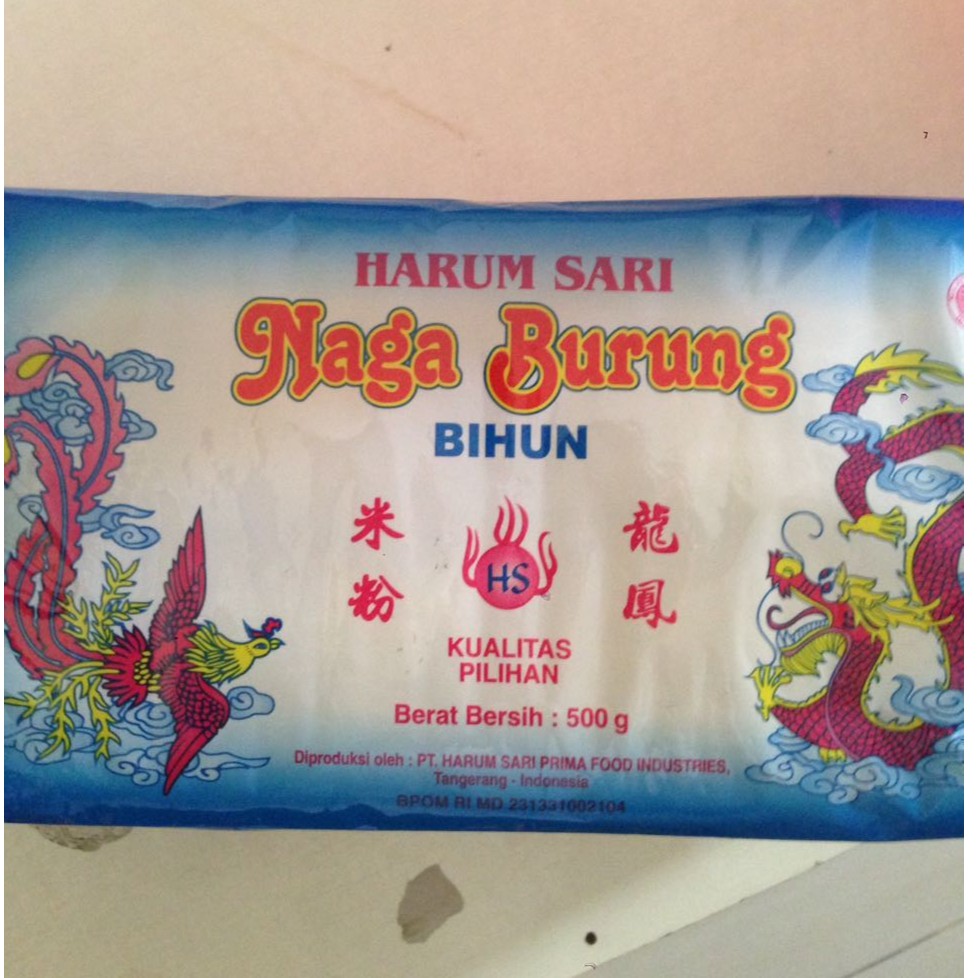 

Bihun Harum Sari Cap Naga Burung 500 Gr Kualitas Pilihan