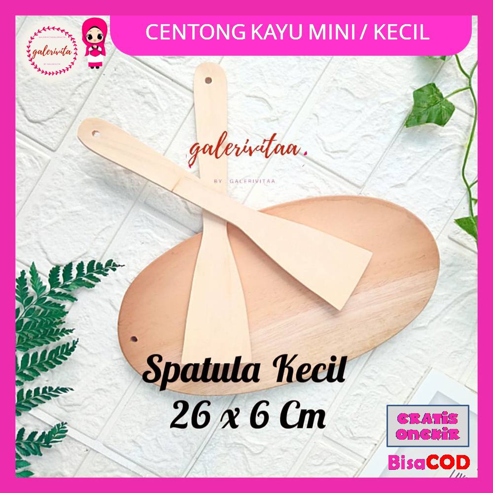 Sodet Spatula Kayu / Solet Kayu Kecil / Sutil Kayu Kecil / Spatula Kayu Kecil