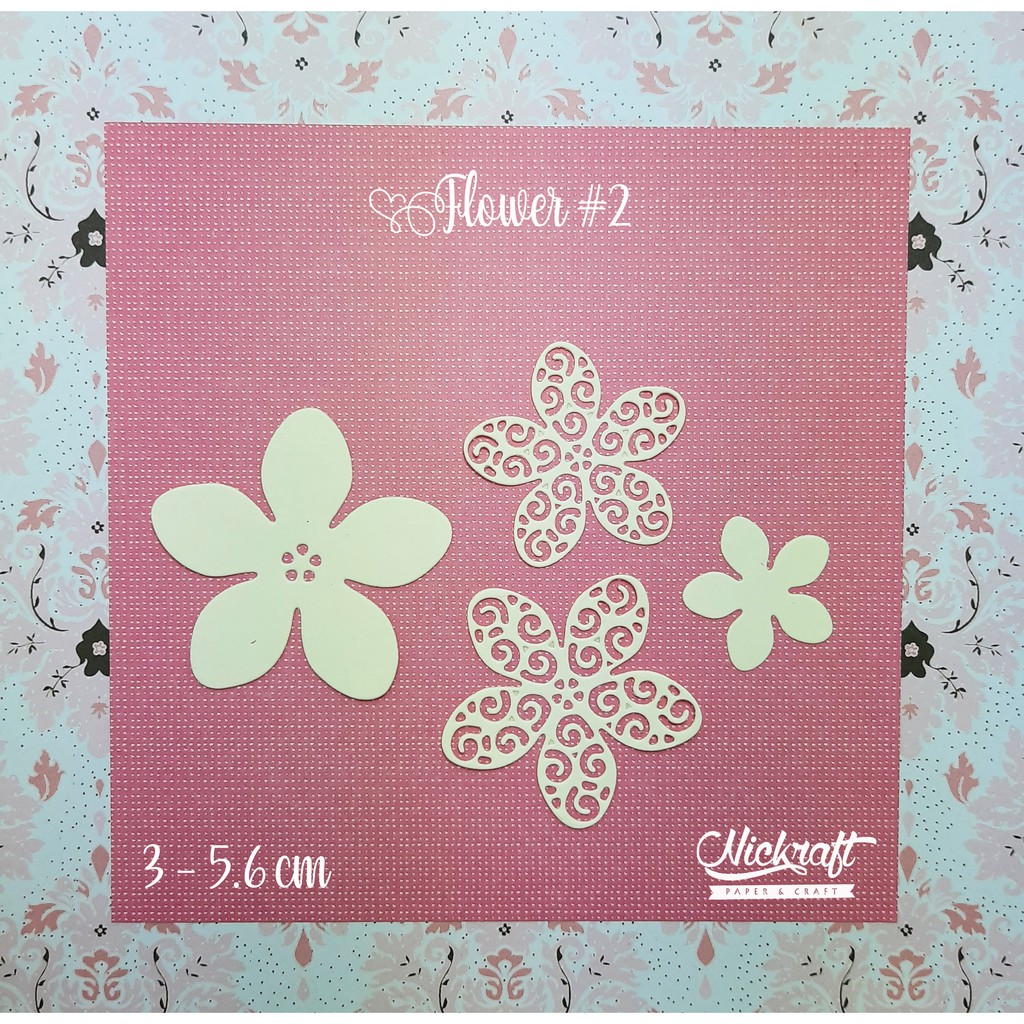

FLOWER #2 - Bahan Scrapbook Mahar Bunga Kertas