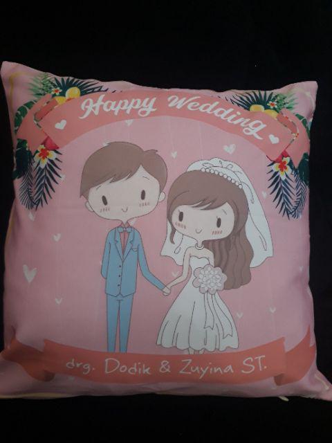 Bantal Custom Wedding Hijab Mewah