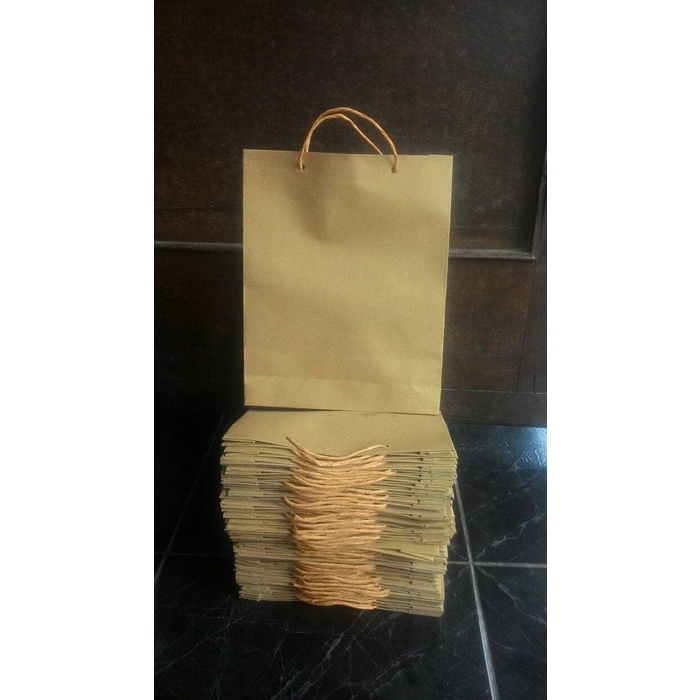 

NEW Paper Bag | Shopping Bag | Tas Kertas Polos Ukuran 18 x 5 x 22