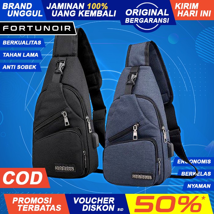  TAS  SLEMPANG PRIA DISTRO  SELEMPANG WAISTBAG SLING BAG 