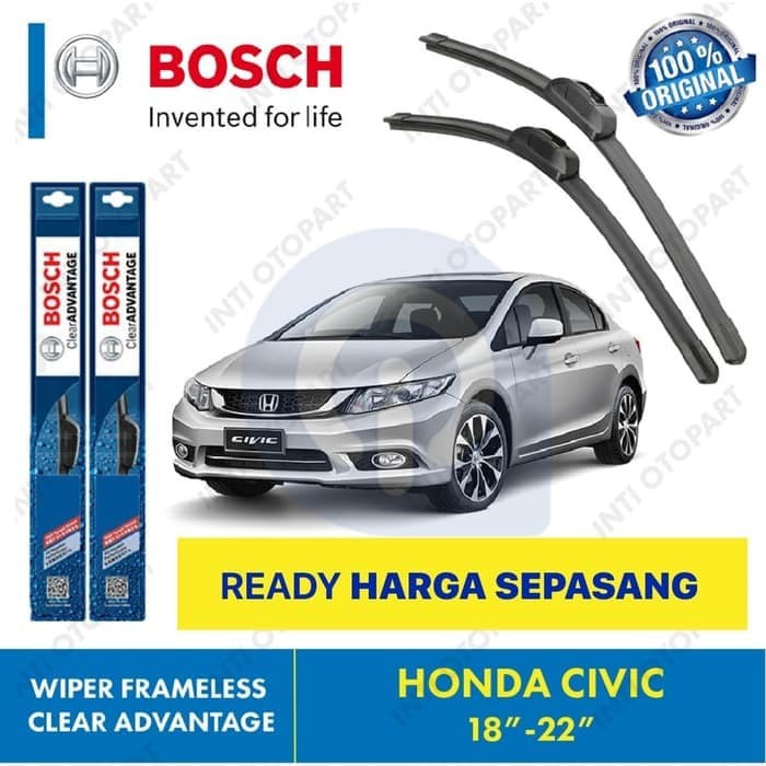 Wiper Blade Civic BOSCH Frameless ADVANTAGE 18-22&quot; ORIGINAL