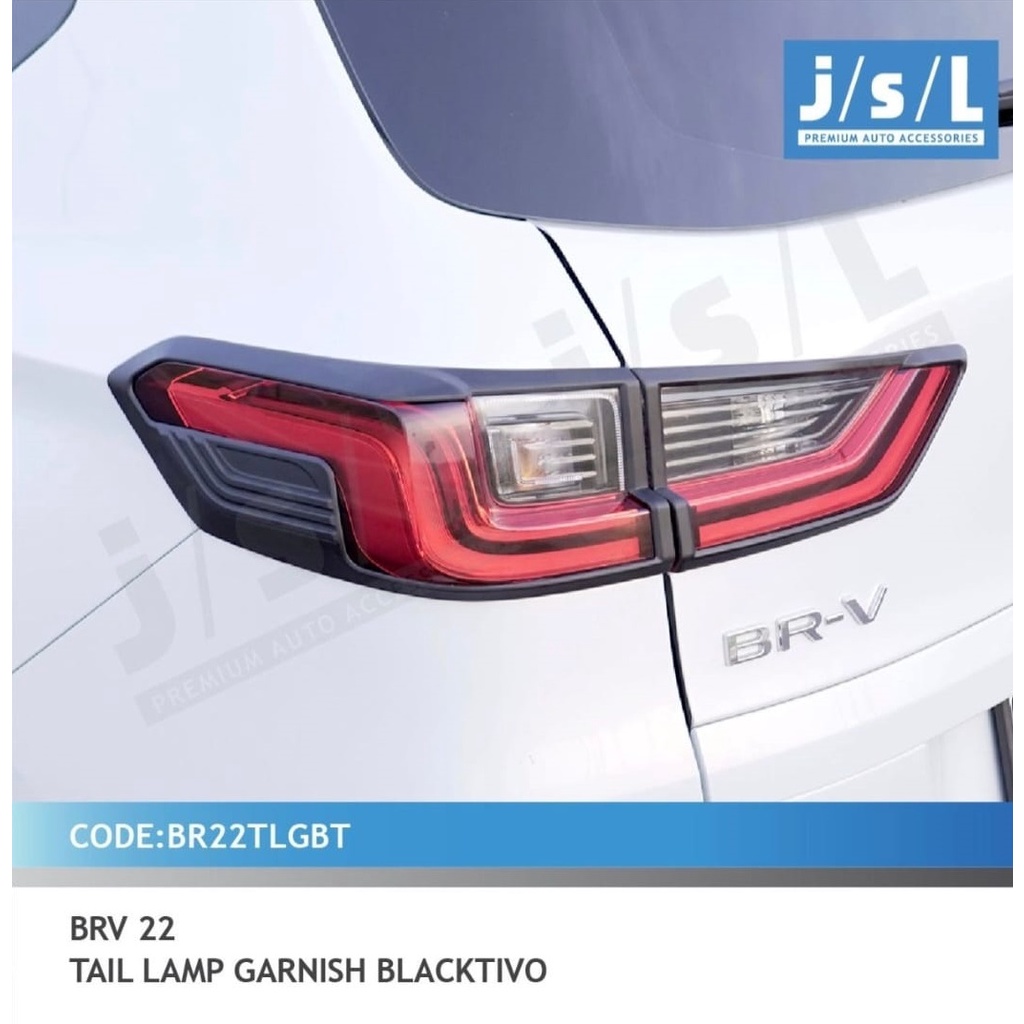 Garnish Cover Lampu Belakang All New BRV 2022 Blacktivo