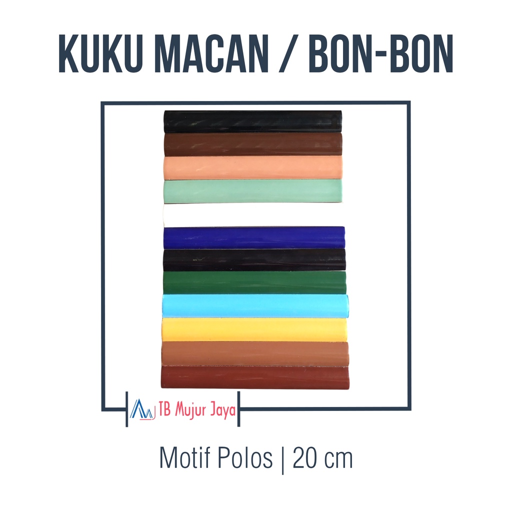 Kuku Macan / Bon Bon / Lis Pinggiran Keramik Motif Polos 20 cm