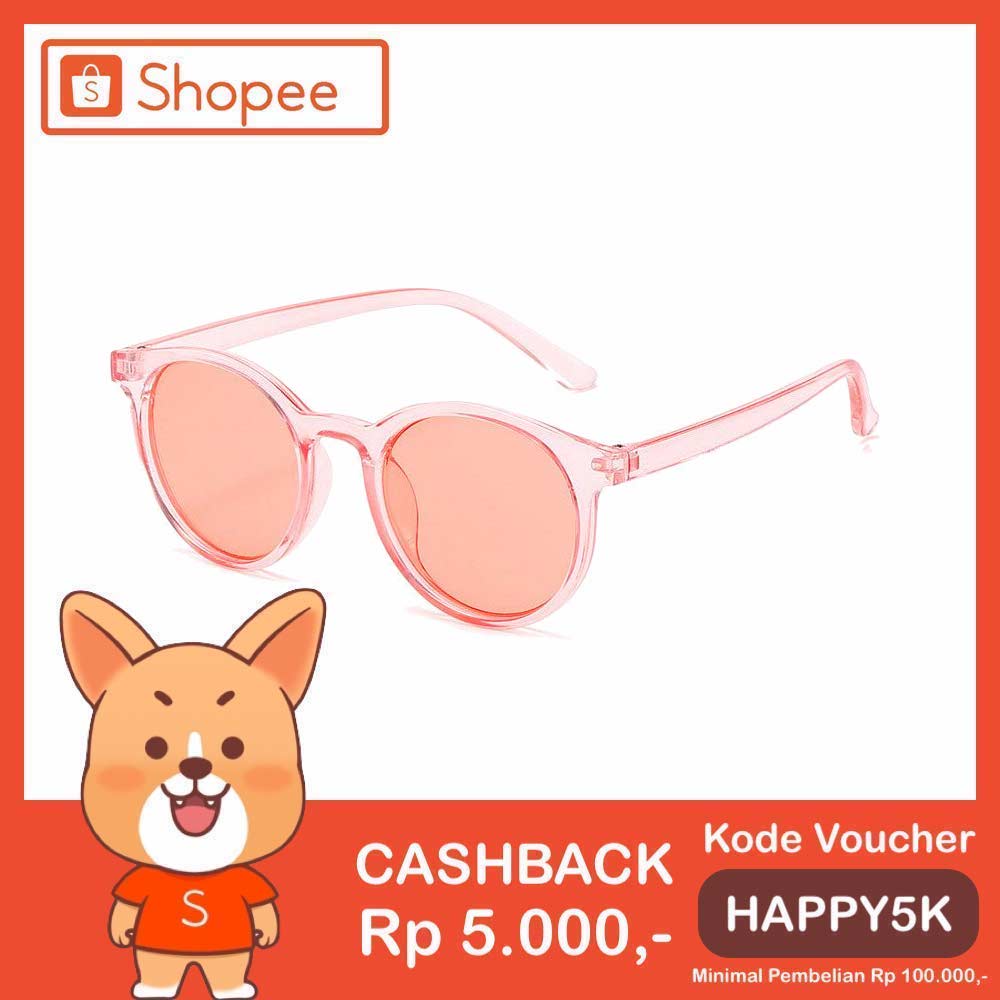 Kacamata Anak [ Pink ] Anti Radiasi Blue Ray UV 400 - Laki-laki &amp; Perempuan Korea - HM820