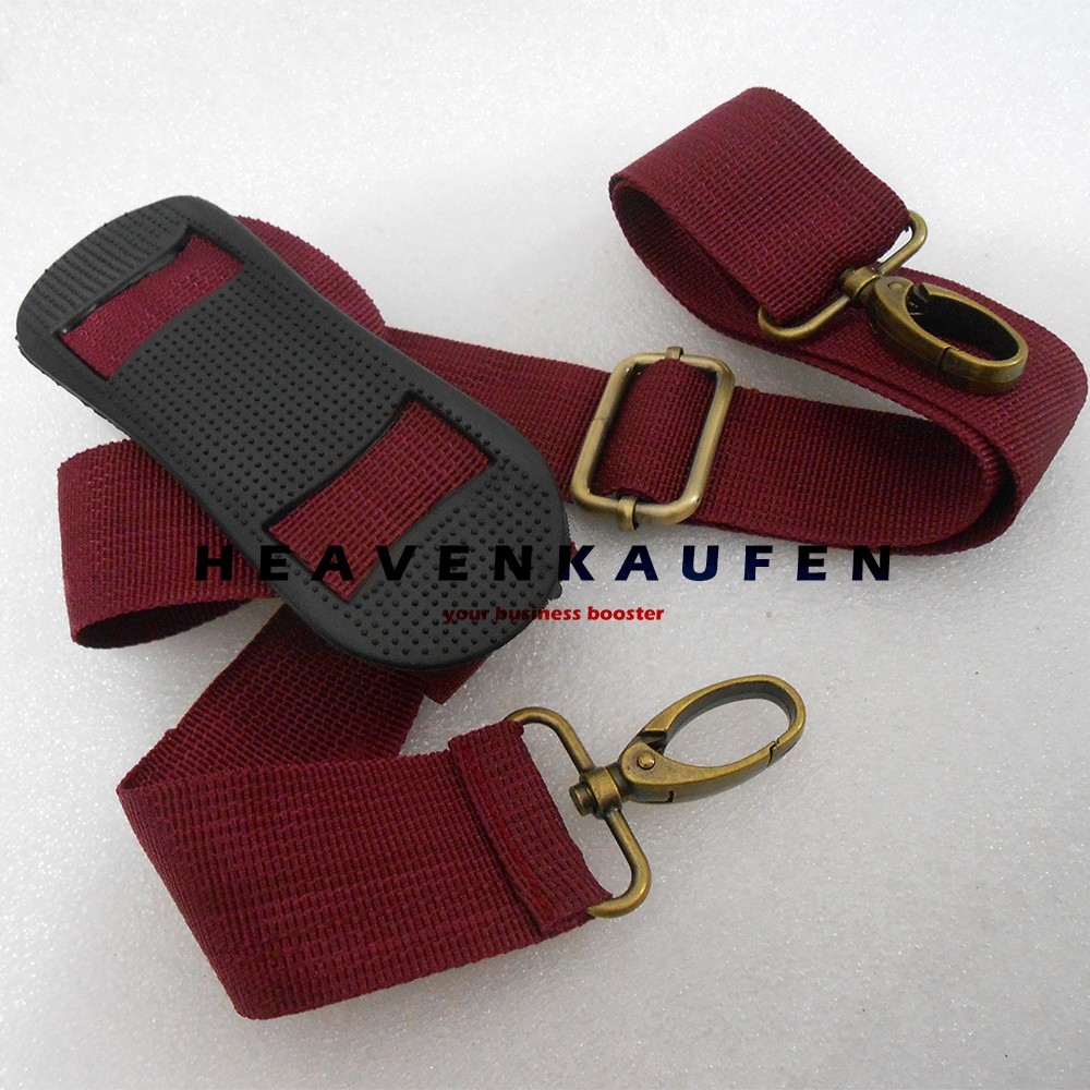 Strap Tas Tali Selempang Tas Lebar 3,8 cm Warna Merah Hati Maroon Marun Kait ATG Bakar