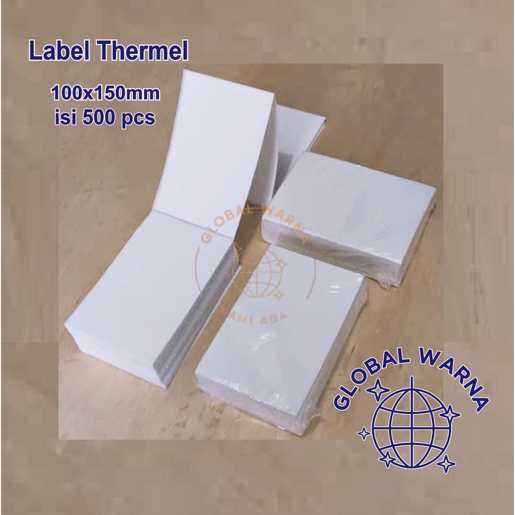 

Kertas Thermal Label Direct Barcode 100x150 Isi 500 Pcs Ukuran A6