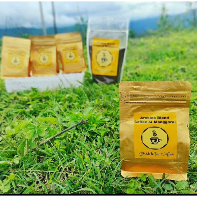 

GHINOFA COFFEE OF MANGGARAI-FLORES SPECIAL BLEND 100gr TERMURAH KOPI ASLI 100%