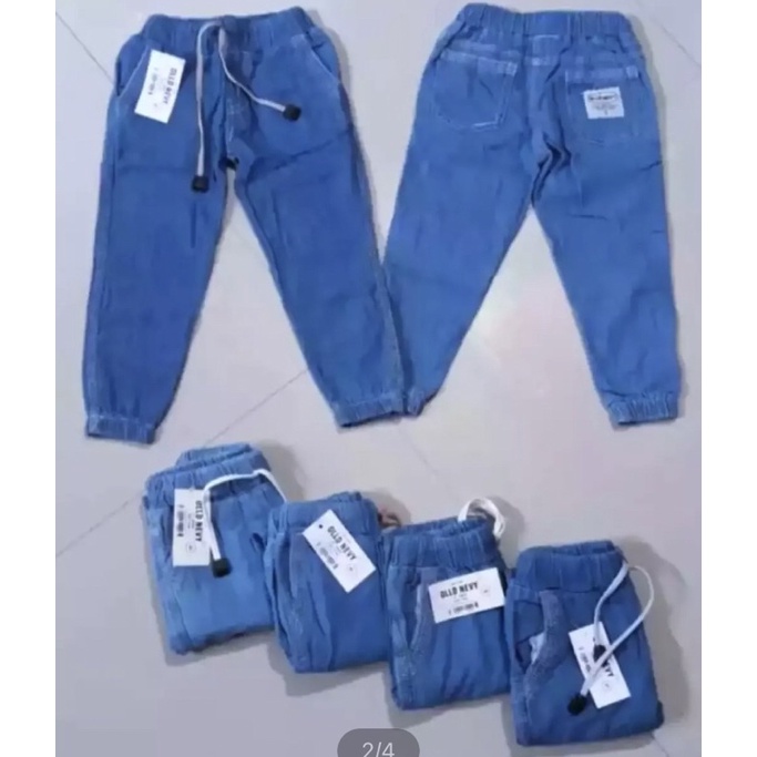 celana jogger jeans anak laki laki dan perempuan size 1-9 tahun terlaris/ celana anak laki laki/ celana anak perempuan/ celana jogger anak laki laki/ celana jogger anak perempuan