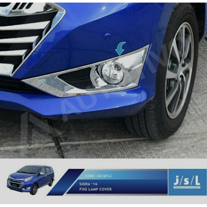 Daihatsu Sigra Cover Lampu Kabut Aksesoris-Fog Lamp Cover Chrome