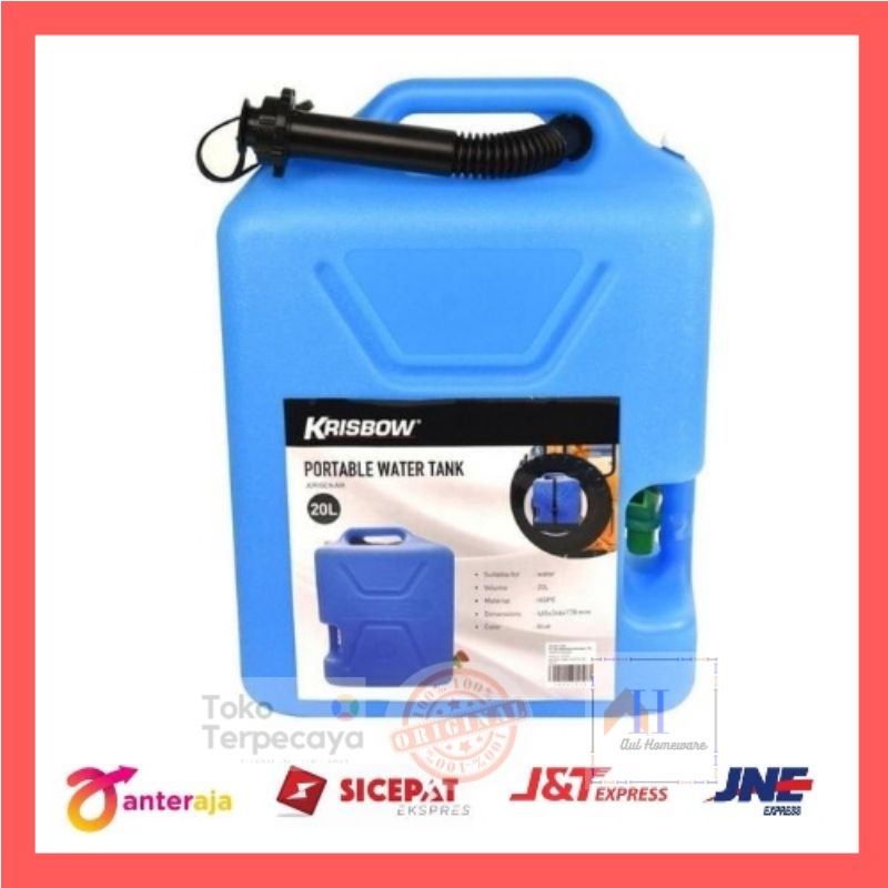 Jual Jerigen Air Minum Krisbow Plastik 20 Ltrjerigen Shopee Indonesia 6200