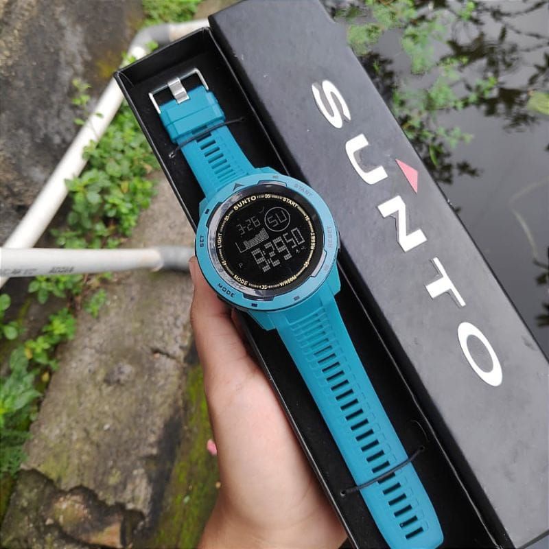 (Cod)Jam Tangan Pria Fashion Sunto Set Digital Anti Air No Box Strap Rubber/Karet(Dikirim Jakarta)